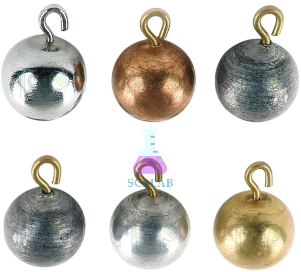 Six-Metal Pendulum Bob Set